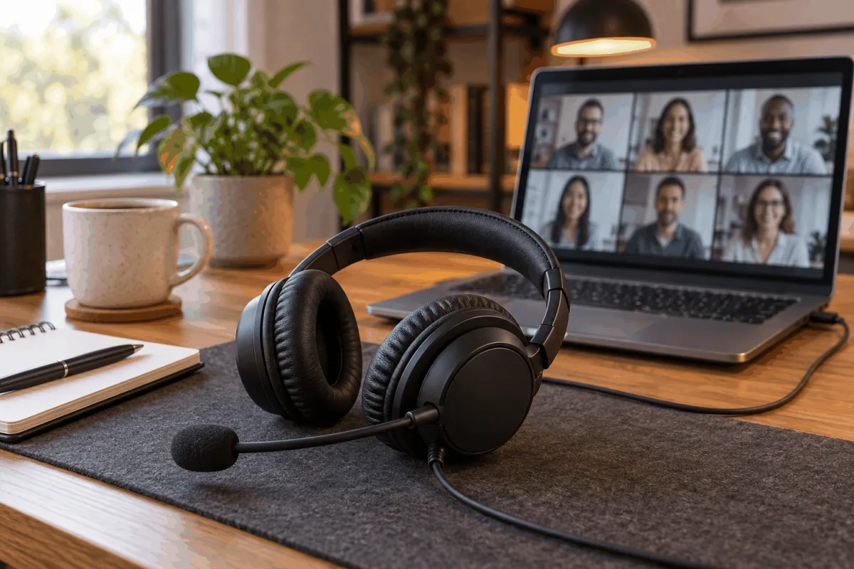 Headset com microfone para reuniões: o que faz diferença no dia a dia